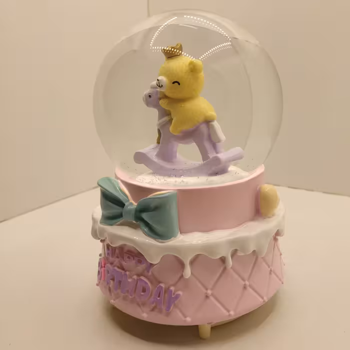 گوی موزیکال مدل پمپی تولد و شادی خرس