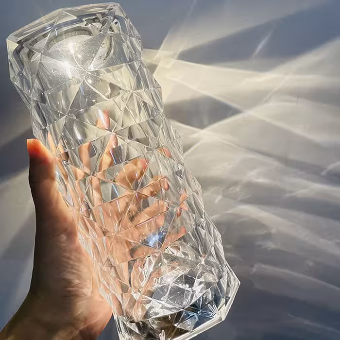 آباژور رومیزی مدل رز کریستالی 