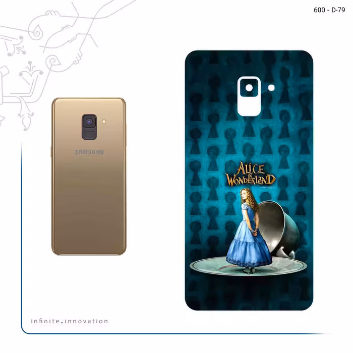 برچسب پوششی ماهوت مدل Alice in Wonderland مناسب برای گوشی موبایل سامسونگ Galaxy A8 Plus 2018