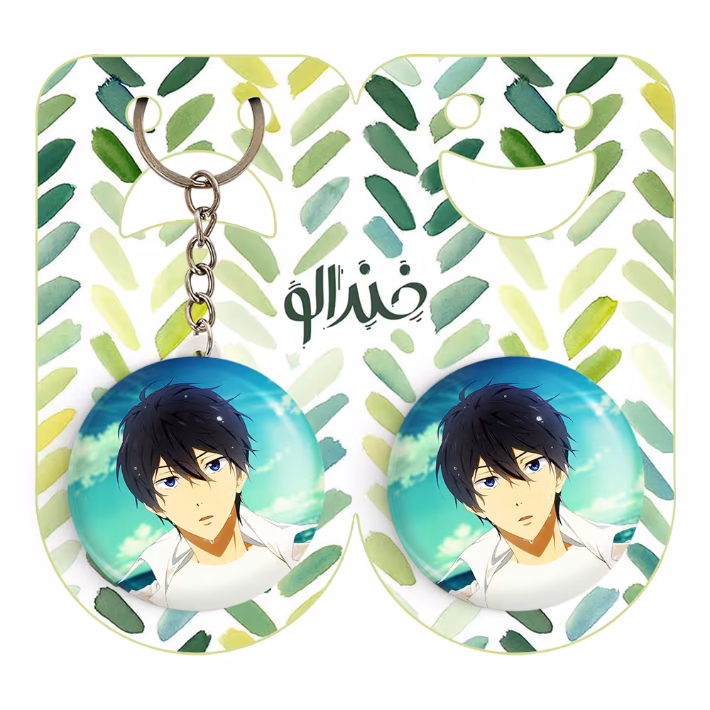 پیکسل خندالو مدل هاروکا ناسه انیمه فری کد 15625 به همراه جاکلیدی