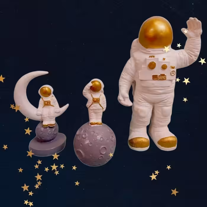 مجسمه مدل فضانوردان مجموعه 3 عددی
