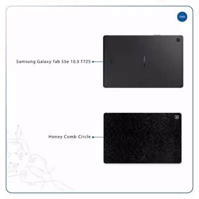 برچسب پوششی ماهوت مدل Honey-Comb-Circle مناسب برای تبلت سامسونگ Galaxy Tab S5e 10.5 2019 T725