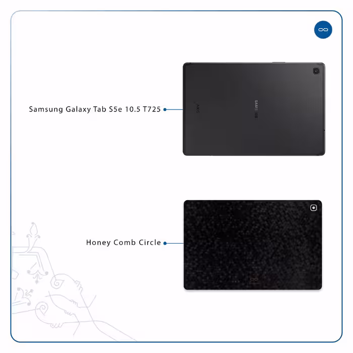 برچسب پوششی ماهوت مدل Honey-Comb-Circle مناسب برای تبلت سامسونگ Galaxy Tab S5e 10.5 2019 T725