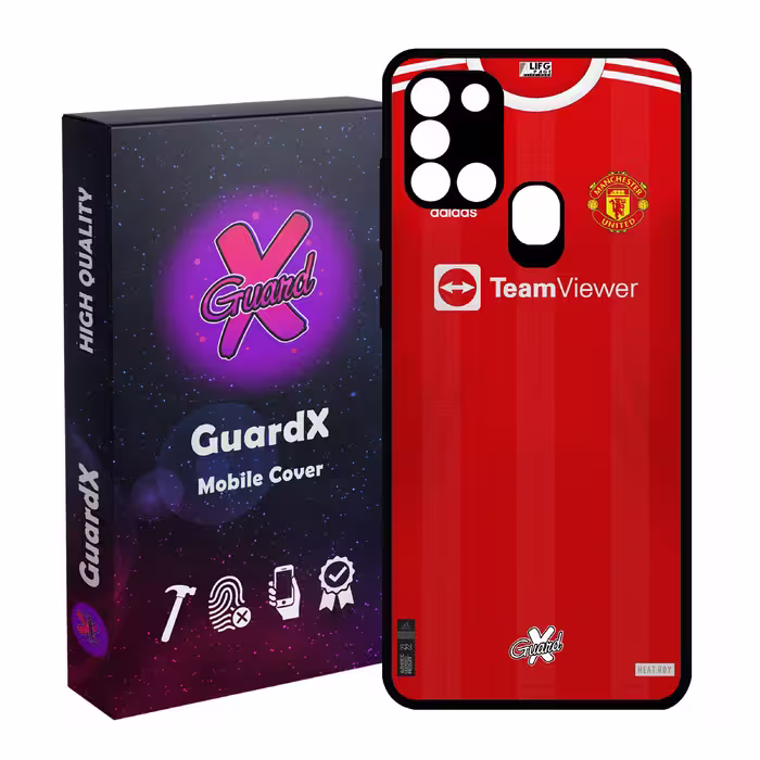 کاور گارد ایکس طرح منچستر یونایتد مدل Glass10376 مناسب برای گوشی موبایل سامسونگ Galaxy A21s