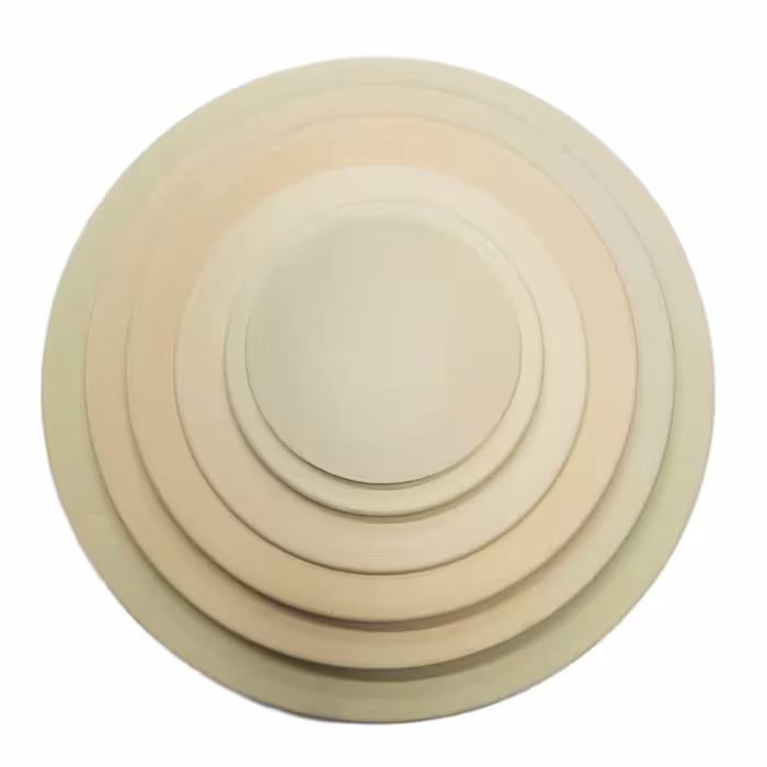 بشقاب دیوارکوب سفالی خام کد G30 بسته 10 عددی