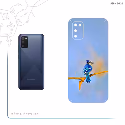 برچسب پوششی ماهوت مدل Cyanocitta cristata مناسب برای گوشی موبایل سامسونگ Galaxy A02S
