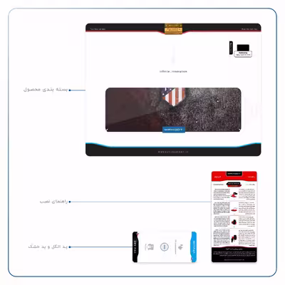 برچسب پوششی ماهوت مدل Atletico de Madrid مناسب برای تبلت سامسونگ Galaxy Tab A 10.1 2019 T515