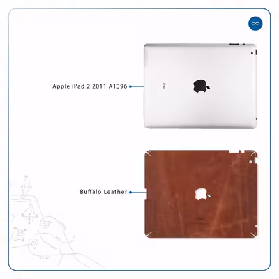 برچسب پوششی ماهوت مدل Buffalo-Leather مناسب برای تبلت اپل iPad 2 2011 A1396