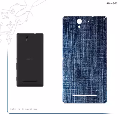 برچسب پوششی ماهوت مدل Fabric Texture 3 مناسب برای گوشی موبایل سونی Xperia C3 Dual