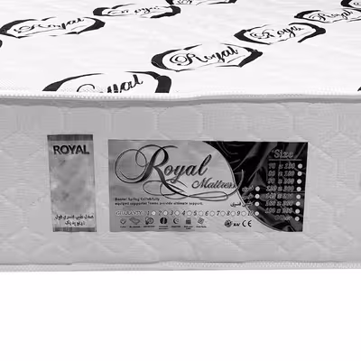 تشک رویال مدل طبی فنری فول ارتوپدیک دونفره سایز 200×160 سانتی متر