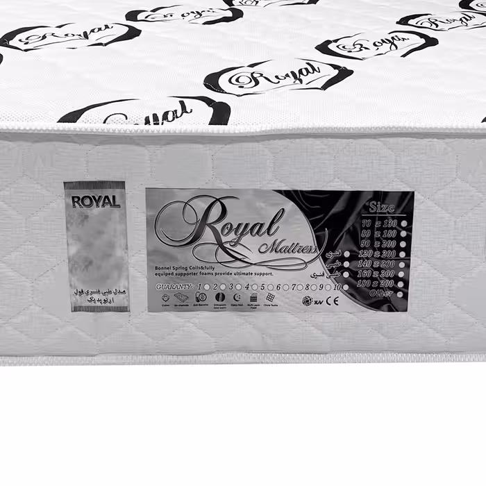 تشک رویال مدل طبی فنری فول ارتوپدیک دونفره سایز 200×160 سانتی متر