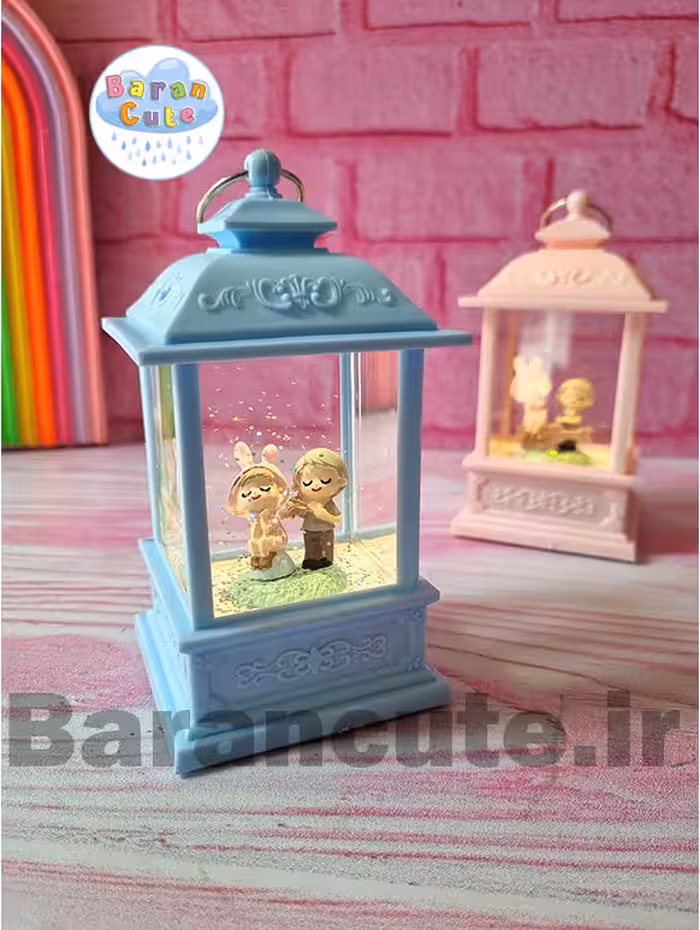 فانوس موزیکال چراغ دار طرح دختر و پسر خرگوشی