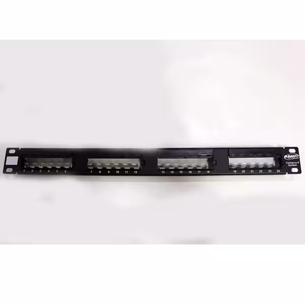 پچ پنل 24 پورت CAT6 ای ام پی AMP PATCH PANEL Cat6 UTP