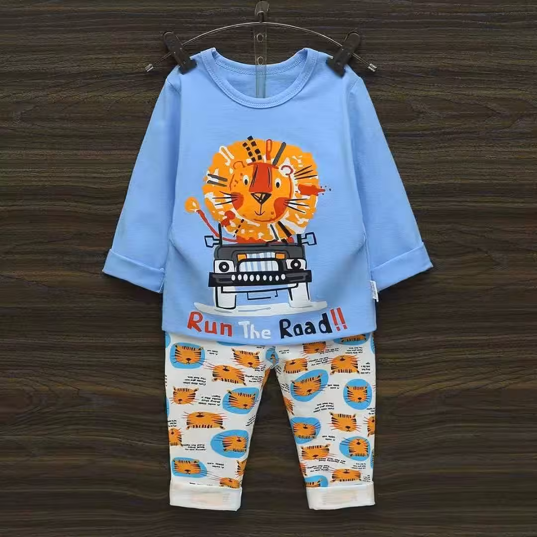 ست بلوز شلوار راحتی پسرانه شیر