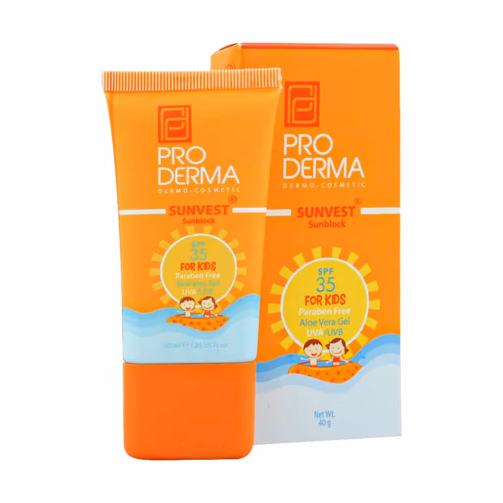 کرم ضد آفتاب کودکان SPF35 پرودرما 40 میلی لیتر