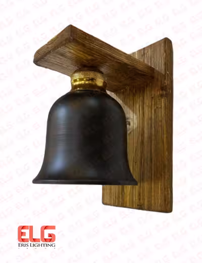 چراغ دیواری ترکیب چوب و فلز W1