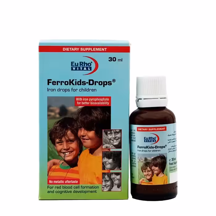 قطره آهن فرو کیدز یوروویتال - 30 میلی لیتر