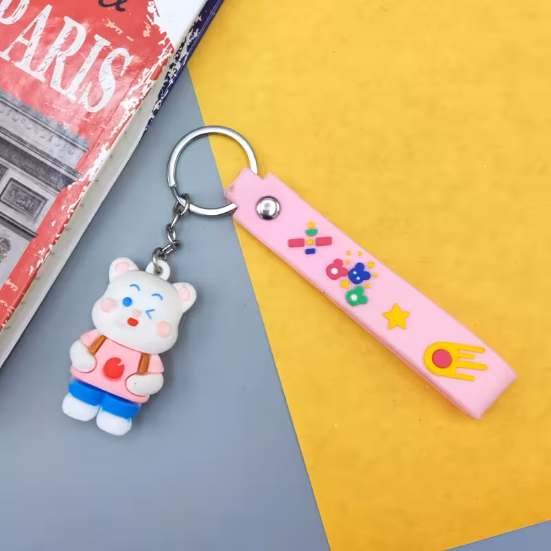 جاکلیدی سیلیکونی مدل خرس فانتزی