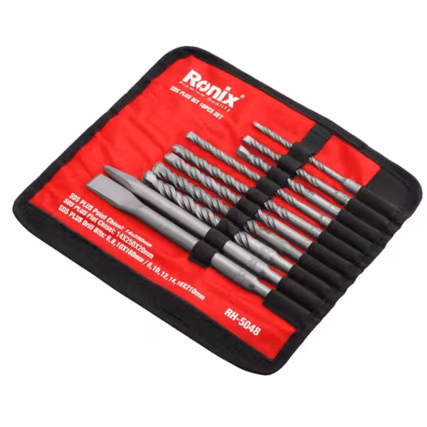 ست مته و قلم چهار شیار 10 عددی