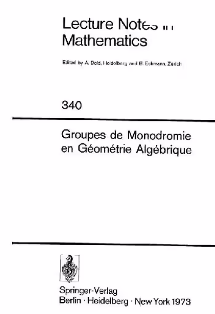 خرید و دانلود نسخه کامل کتاب SGA 7 II: Groupes de monodromie en geometrie algebrique