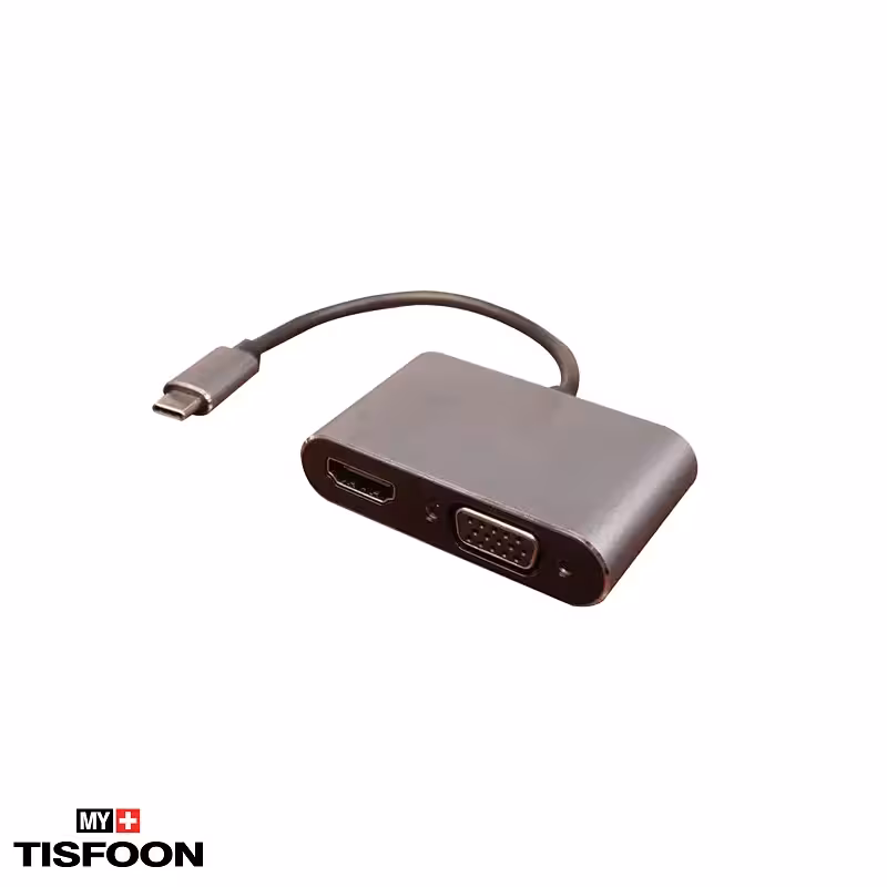 مبدل 2 پورت Type C کی نت K-COUC2HDU3