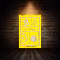 شابلون استنسیل ابعاد 50*35 کد HNC 287