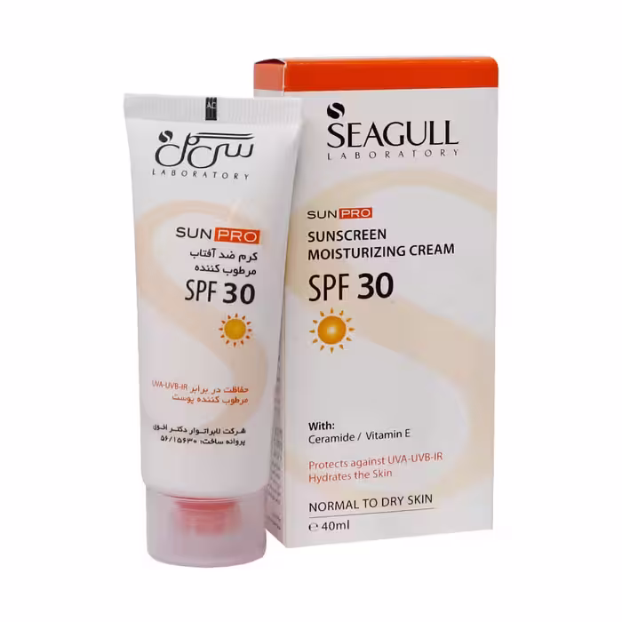 کرم ضد آفتاب SPF30 سی گل مناسب پوست های خشک و معمولی 40 میلی لیتر