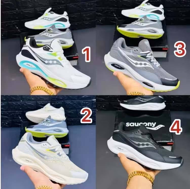 کتونی ویتنامی ساکونی مدل فونیکس اینفرنو 3بندی .سایز 40 تا 45 تنوع در چند رنگ جذاب فروش بصورت عمده وتک