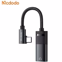 مبدل USB-C به جک 3.5 میلیمتری و USB مک دودو مدل CA-1880 صد اورجینال