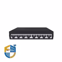 سوئیچ شبکه، 8 پورت، مدل msw-3008f-p، مناسب شبکه‌های خانگی و اداری
