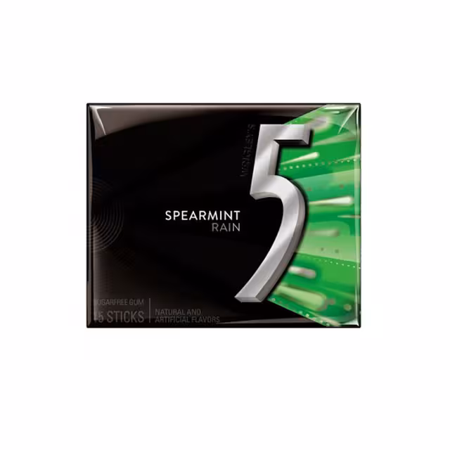 آدامس با طعم نعنا فایو بسته 12 عددی