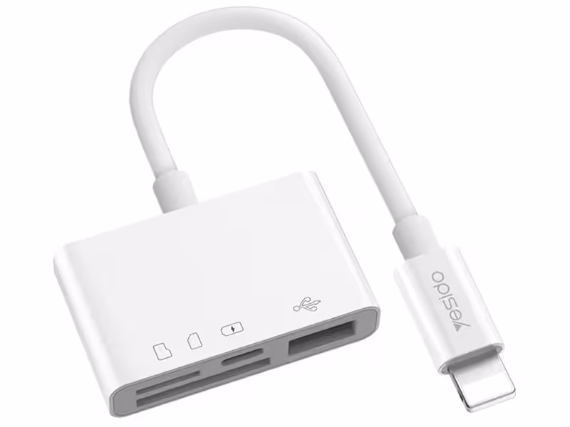 مبدل چندکاره OTG لایتنینگ یسیدو YESIDO GS12