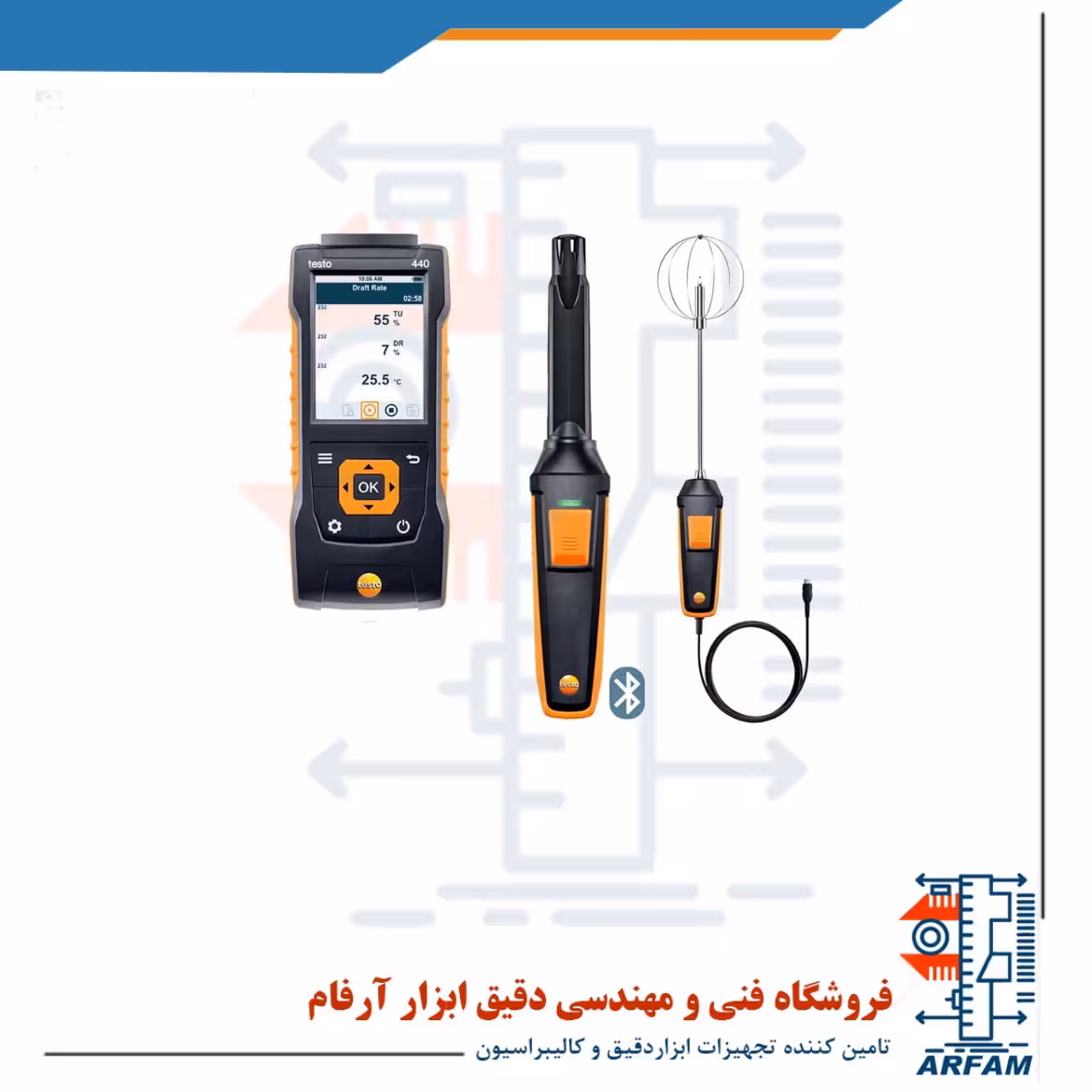 پراب اغتشاش ، CO2 ، دما و رطوبت TESTO 440 Indoor Comfort
