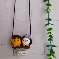 آویزماشین پنگوئن دختر  و جوجه پسر | amazonchi