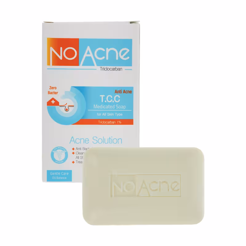 صابون تی سی سی ضد آکنه و ضد ویرووس نو آکنه No Acne T.C.C Medicated Soap