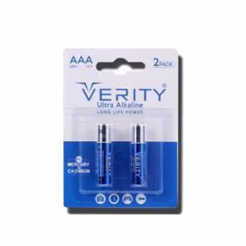 باتری نیم قلم وریتی مدل الترا ULTRA ALKALINE بسته دو عددی