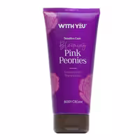 کرم مرطوب کننده بدن حاوی عصاره گل پیونی مناسب پوست حساس ویت یو 200 میلی‌لیتر With you