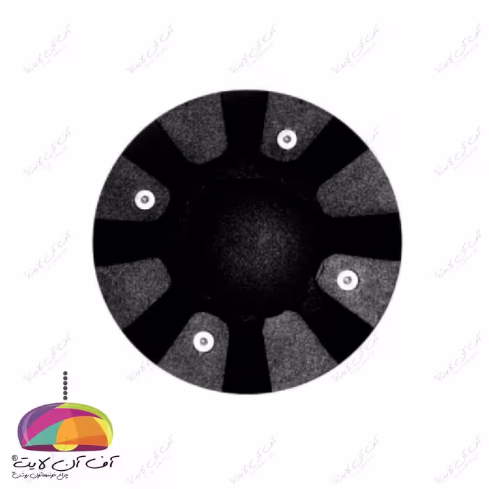 چراغ دفنی هشت طرفه مدل ونوس GU10 زمرد نور