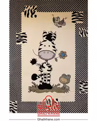 گلیم فرش ماشینی ساوین کد 4057 کرم