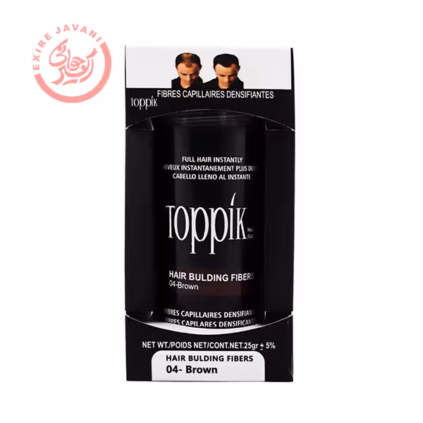 پودر پرپشت کننده مو تاپیک رنگ قهوه ای