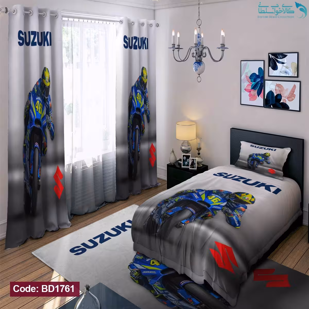 روتختی طرح موتور سواری سوزوکی یکنفره کد BD1761
