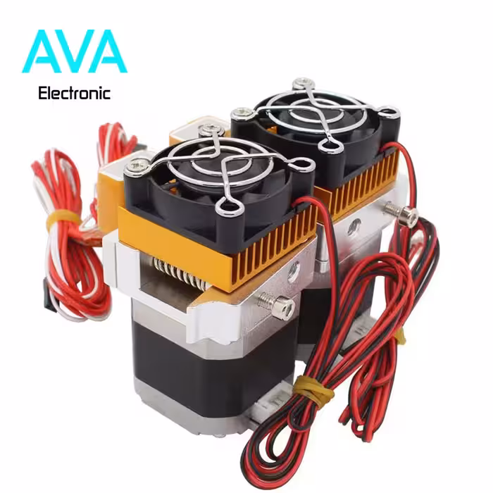 اکسترودر دو نازله MK8 پرینتر سه بعدی – 3D Printer MK8 Extruder