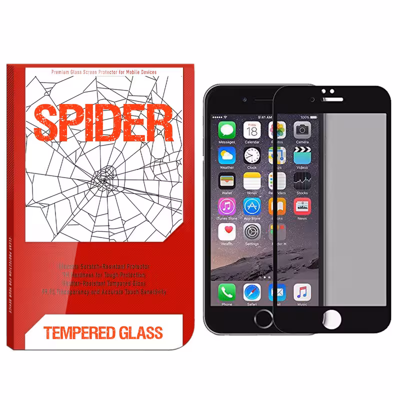 محافظ صفحه نمایش حریم شخصی اسپایدر مدل S-FG002 مناسب برای گوشی موبایل اپل iPhone 7