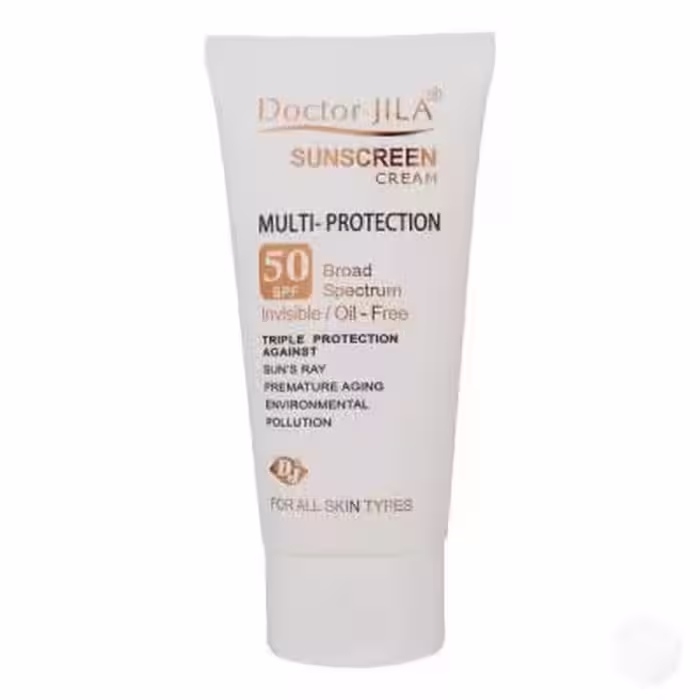 کرم ضد آفتاب دکتر ژیلا سری Multi Protection مدل Invisible حجم 50 میلی لیتر