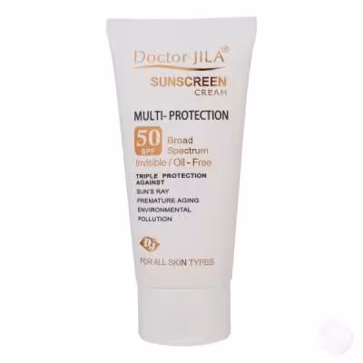 کرم ضد آفتاب دکتر ژیلا سری Multi Protection مدل Invisible حجم 50 میلی لیتر