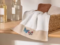 حوله دست انگلیش هوم طرح Butterfly سایز 30×45 سانتی متر