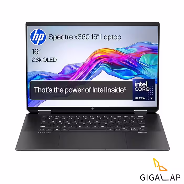 لپ تاپ HP SPECTRE 16 مدل U7 155H 16GB 1TB SSD INTEL ARC VS AI 16 INCH 2K PLUS X360 TOUCH