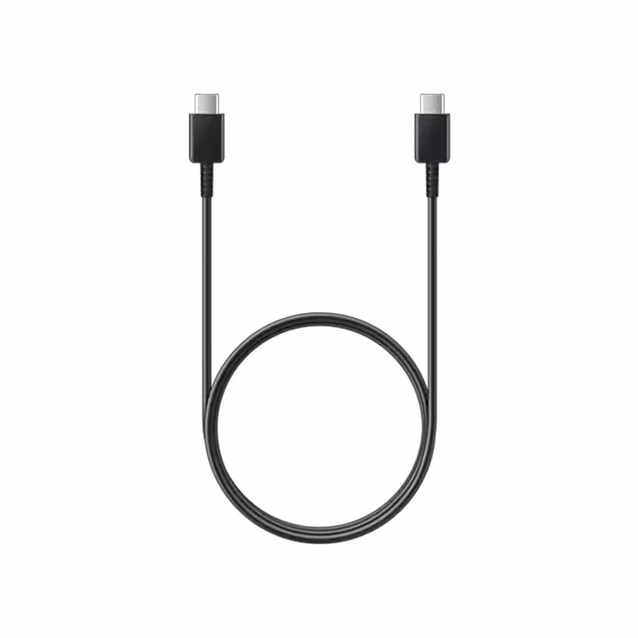 کابل شارژ 1.8 متر 3 آمپر فوق سریع و انتقال اطلاعات اصلی سامسونگ دو طرف تایپ سی Samsung Type-C to Type-C Cable ساخت ویتنام