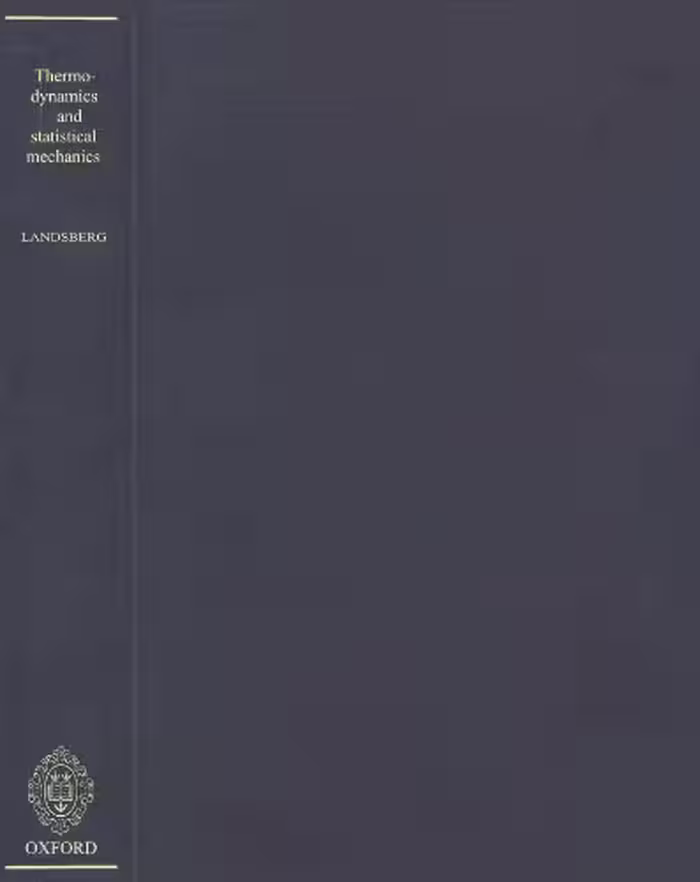 خرید و دانلود نسخه کامل کتاب Thermodynamics and Statistical Mechanics