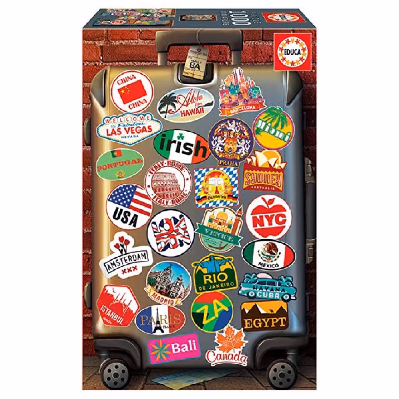 پازل 1000 تکه ادوکا مدل LOVE TO TRAVEL MIN